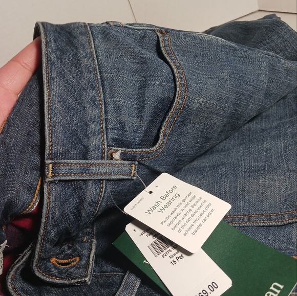 L.L. Bean Womans 1912 Jeans Pants 16 Petite  Favorite Fit  Straight Leg - Picture 3 of 9